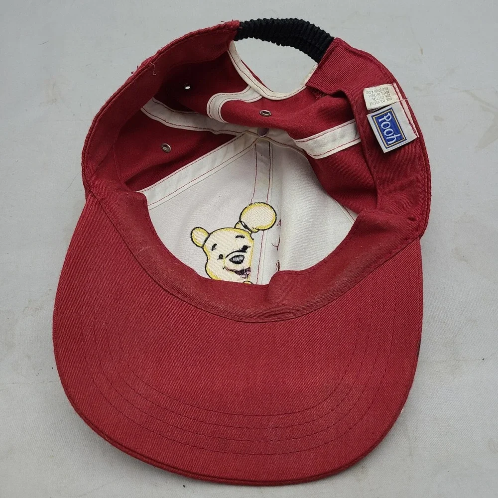 Disney Pooh Bear Elastic Back Strap Adult Stretch Hat Cap‎